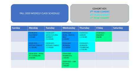 csusb schedule.